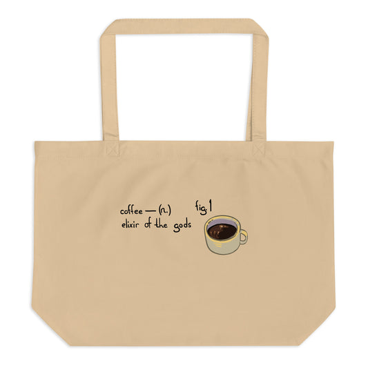 The Definition of Coffee Large Tote